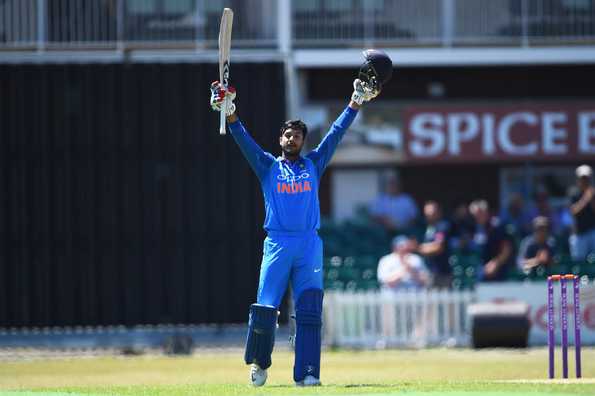 Mayank Agarwal scored his second hundred of the tri-series. Mayank Agarwal scored his second hundred of the tri-series.