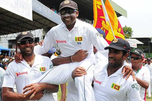 Jayawardene retired from Tests in fine fashion as his side won the series against Pakistan 2-0. Jayawardene retired from Tests in fine fashion as his side won the series against Pakistan 2-0.