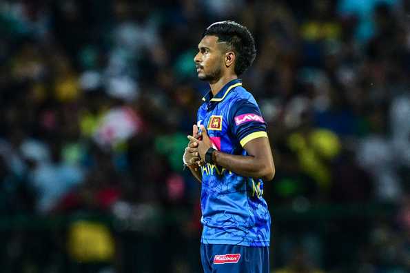 Pathirana injured his shoulder while fielding Pathirana injured his shoulder while fielding