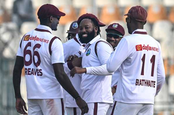 Jomel Warrican picked a second-innings fifer in his team's victory Jomel Warrican picked a second-innings fifer in his team's victory