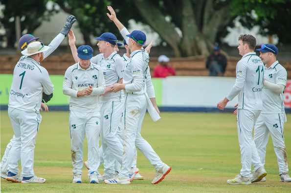 Ireland need only three wickets on the final day to win the one-off Test. Ireland need only three wickets on the final day to win the one-off Test.