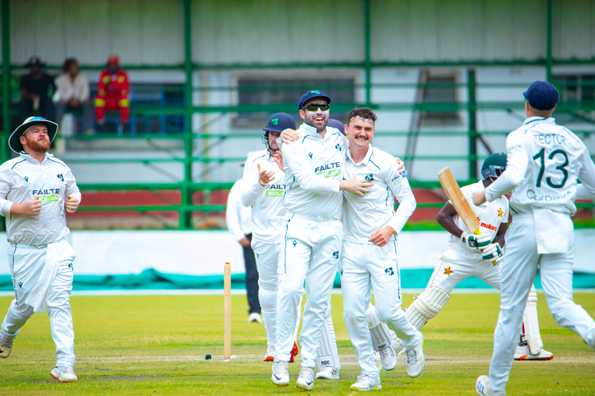 Matthew Humphreys returned figures of 6 for 57 in the second innings (File Photo) Matthew Humphreys returned figures of 6 for 57 in the second innings (File Photo)