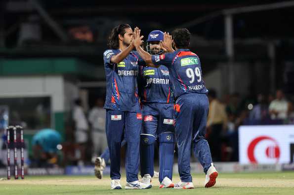 Digvesh Rathi finished with figures of 1 for 33 in 4 overs in his team's victory Digvesh Rathi finished with figures of 1 for 33 in 4 overs in his team's victory