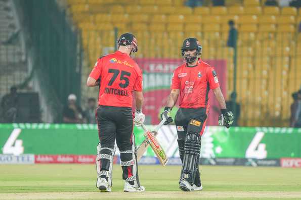 Both Mitchell and Zaman smashed fifties. Both Mitchell and Zaman smashed fifties.