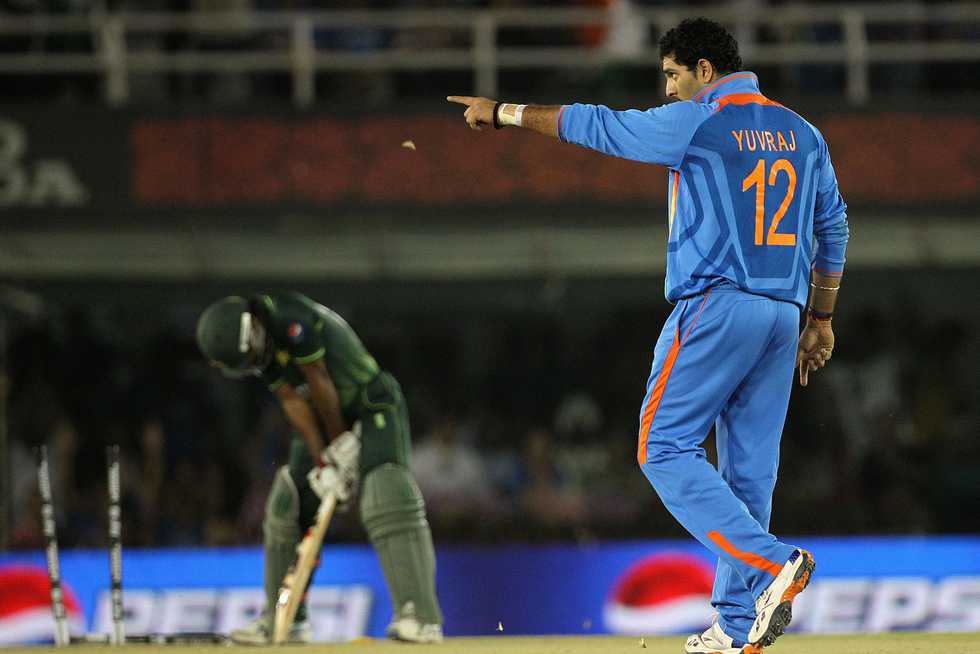 While he failed with the bat, Yuvraj Singh delivered with the ball in the semi-final While he failed with the bat, Yuvraj Singh delivered with the ball in the semi-final
