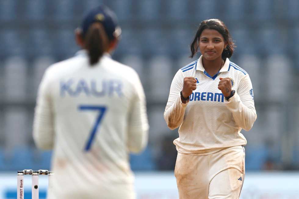 Sneh Rana dismissed half-centurion Tahlia McGrath before wrapping up the tail Sneh Rana dismissed half-centurion Tahlia McGrath before wrapping up the tail