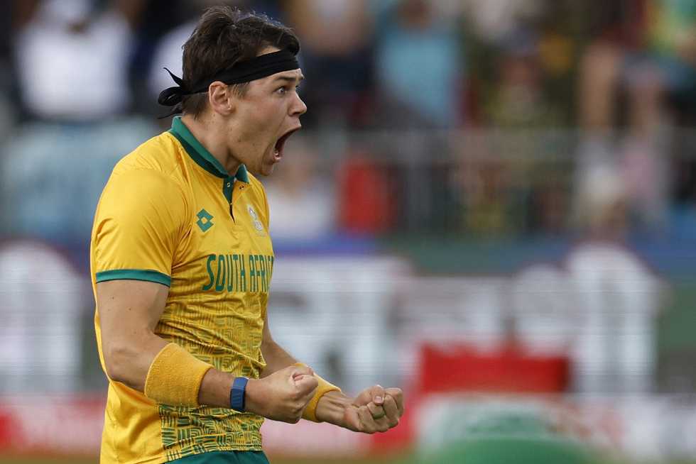 Gerald Coetzee played a magnificent cameo to help South Africa over the line on Sunday Gerald Coetzee played a magnificent cameo to help South Africa over the line on Sunday