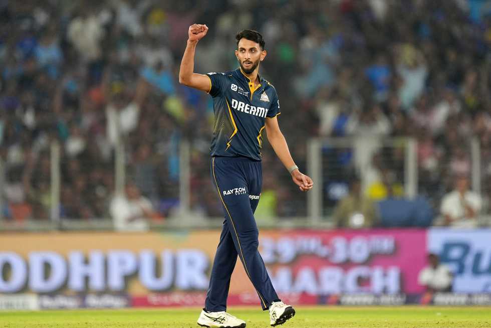 Prasidh Krishna returned figures of 2 for 18 from his allotted four overs. Prasidh Krishna returned figures of 2 for 18 from his allotted four overs.