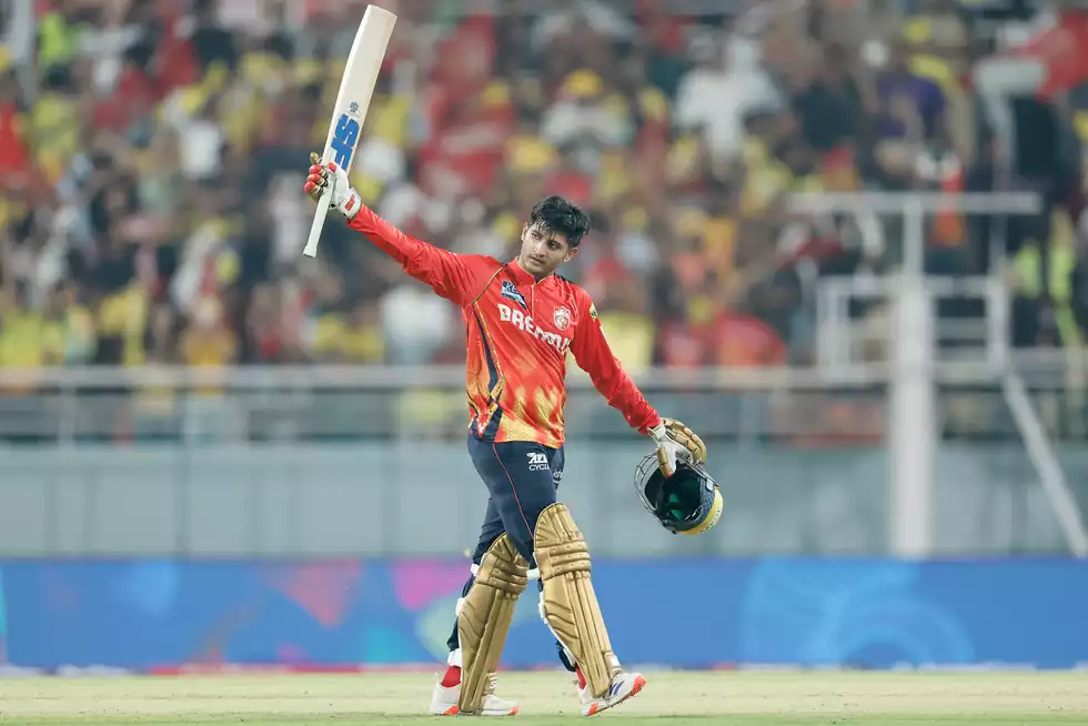 Arya scored a 39-ball century - fourth fastest in IPL history. Arya scored a 39-ball century - fourth fastest in IPL history.