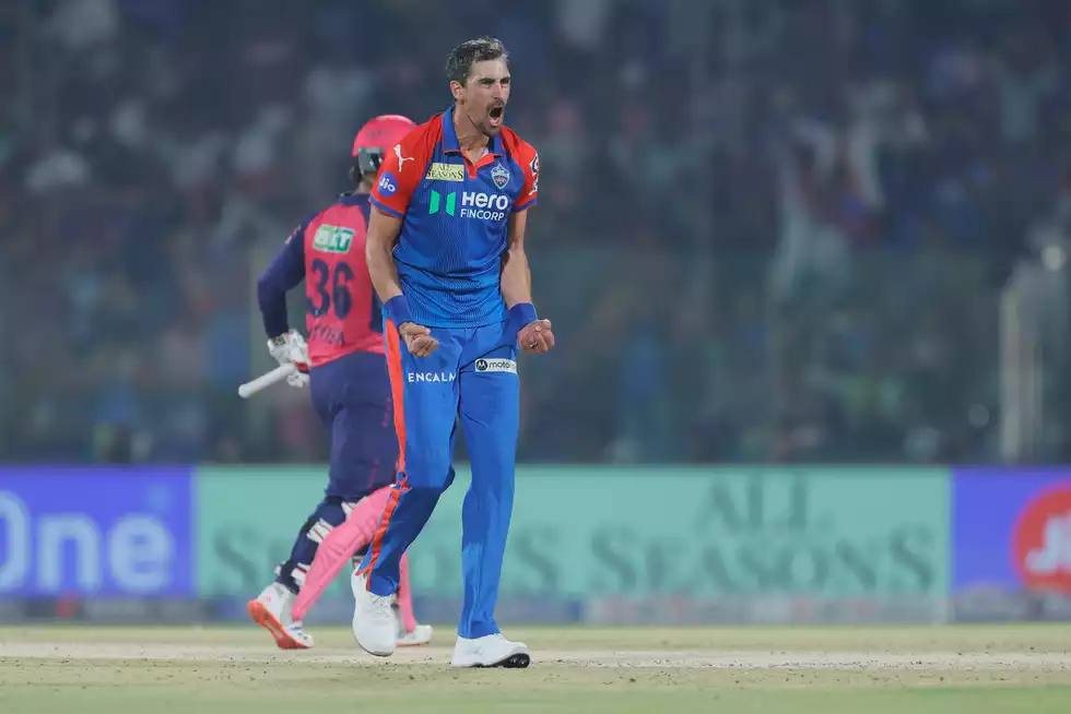 Mitchell Starc was at his very best against RR. Mitchell Starc was at his very best against RR.